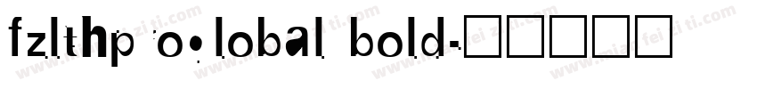 fzlthproglobal bold字体转换